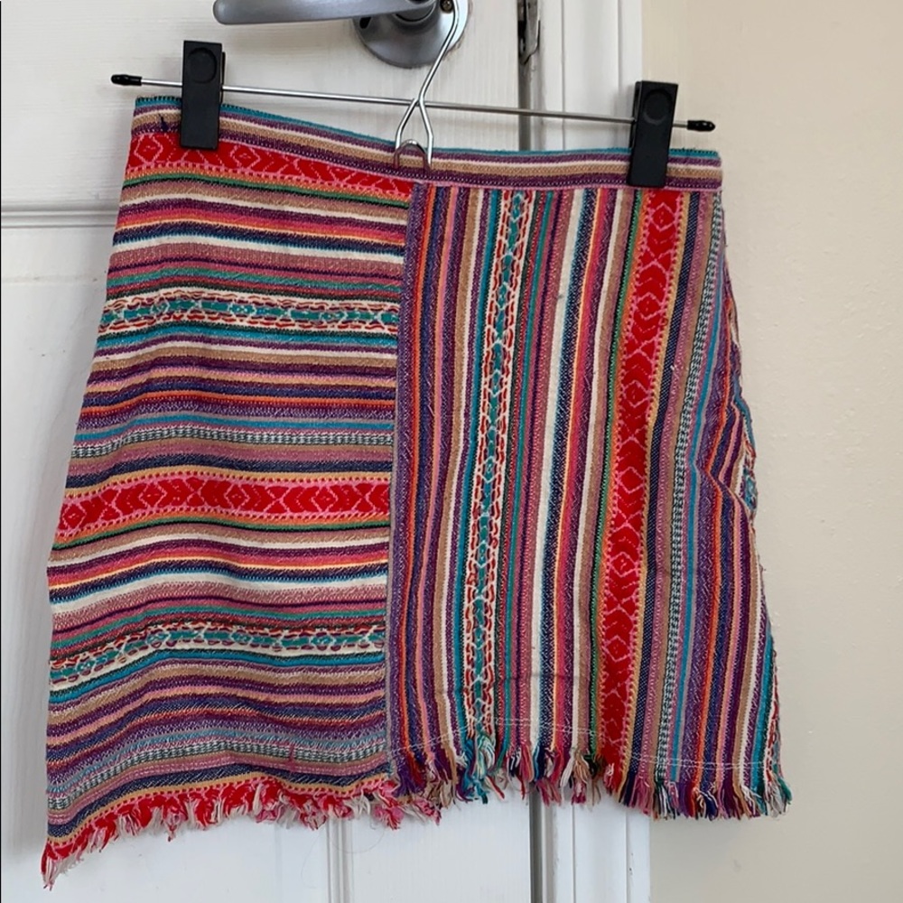 Paper Heart Multi-color Mini Skirt